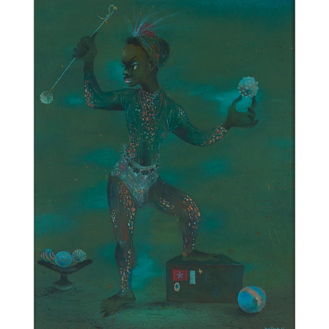 Karl Priebe, (American, 1914-1976), The Magician, 1948, (1 of 2)