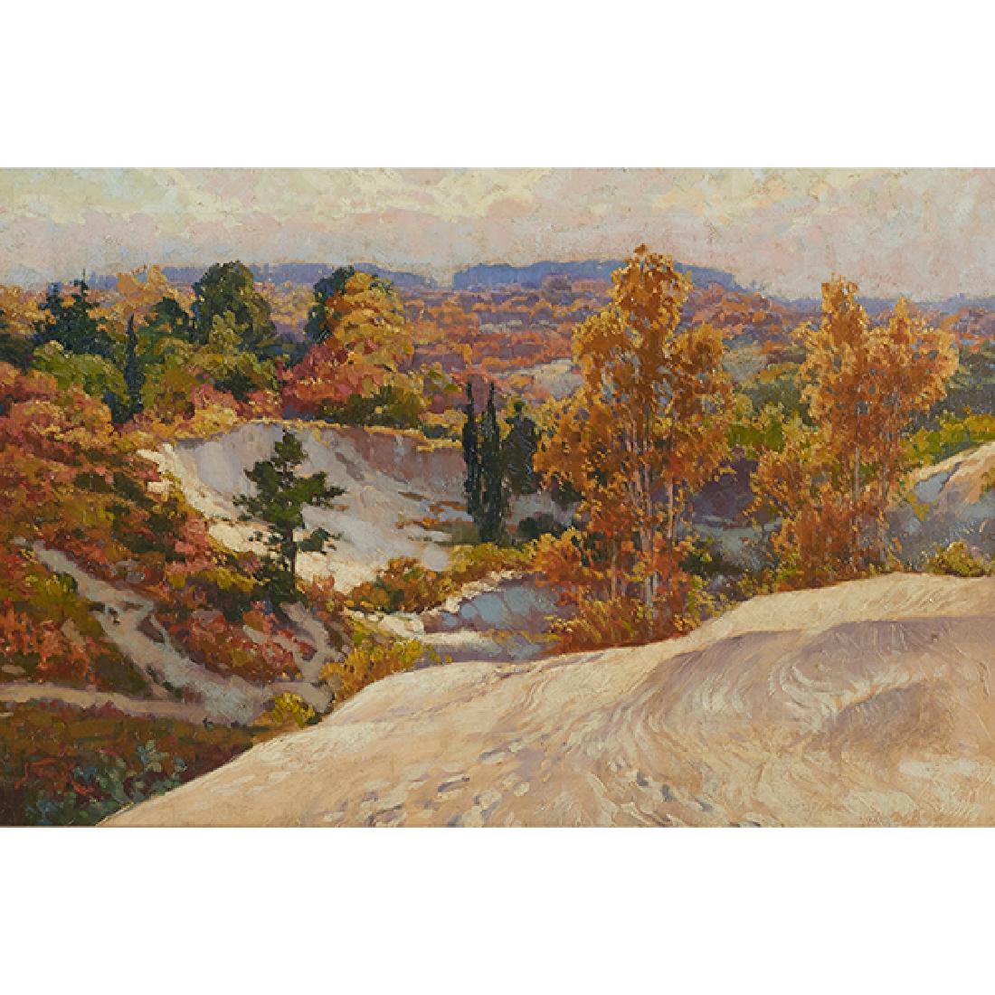 Joseph Tomanek, (American, 1889-1974), The Dunes, oil: Joseph Tomanek, (American, 1889-1974), The Dunes, oil on canvas, signed lower left, 20" x 30"