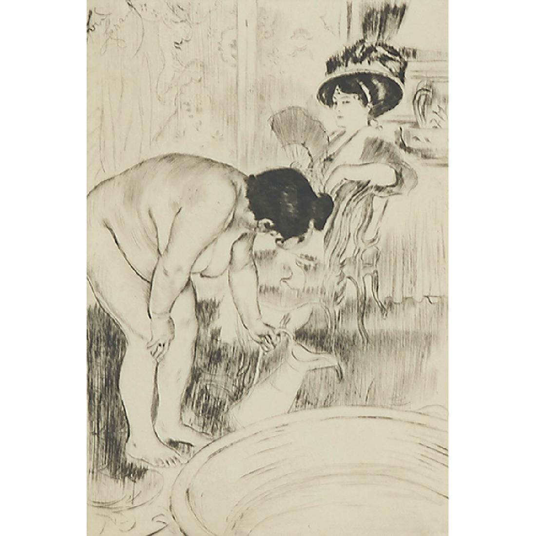 Louis Legrand, (French, 1863-1951), Le Tub, 1909 and (1 of 2)