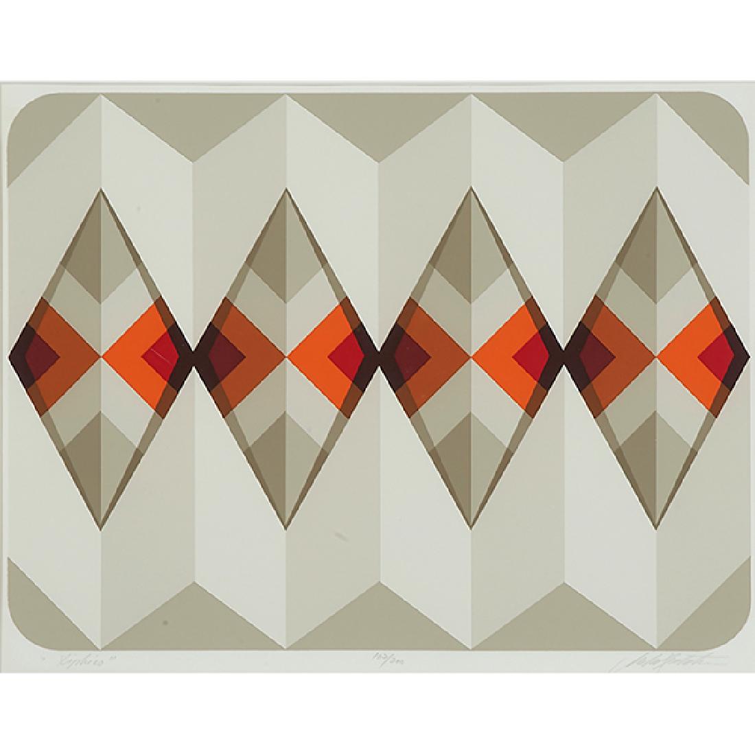 Marko Spalatin, (American, b. 1945), Untitled, color: Marko Spalatin, (American, b. 1945), Untitled, color silkscreen, signed and numbered in pencil, edition of 200, 12.75" x 17"