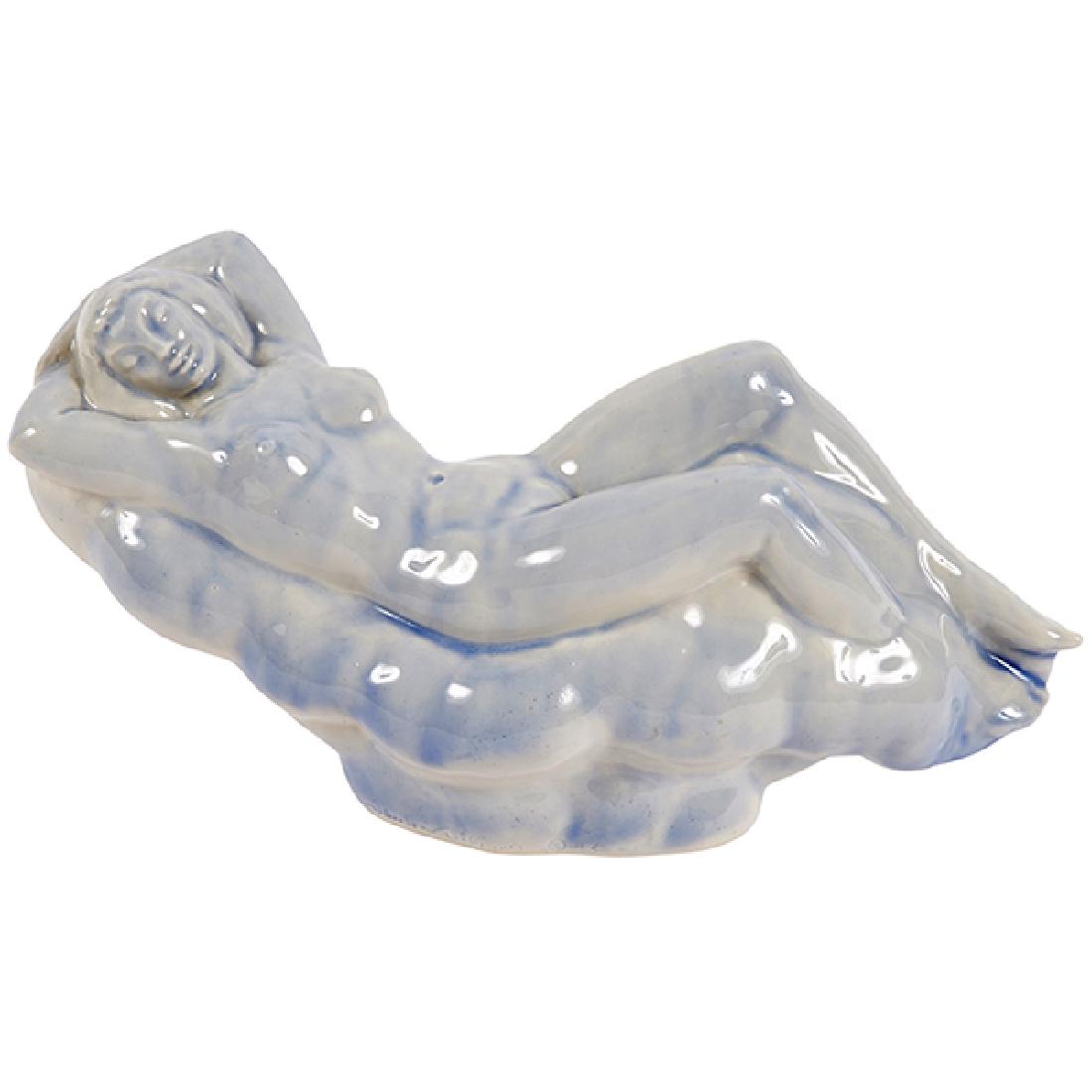 Wheeler Williams (1897-1972) Juturna sculpture 13.5"w x: Wheeler Williams (1897-1972), Juturna sculpture, USA, 1943, glazed ceramic, signed, dated, and titled, 13.5"w x 6"d x 6.5"h $600 - $800