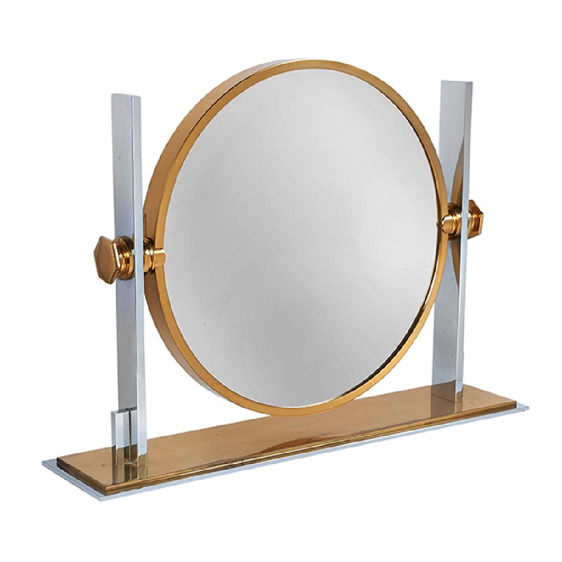 Karl Springer (1910-1991) large vanity mirror 25.75"w x (1 of 1)