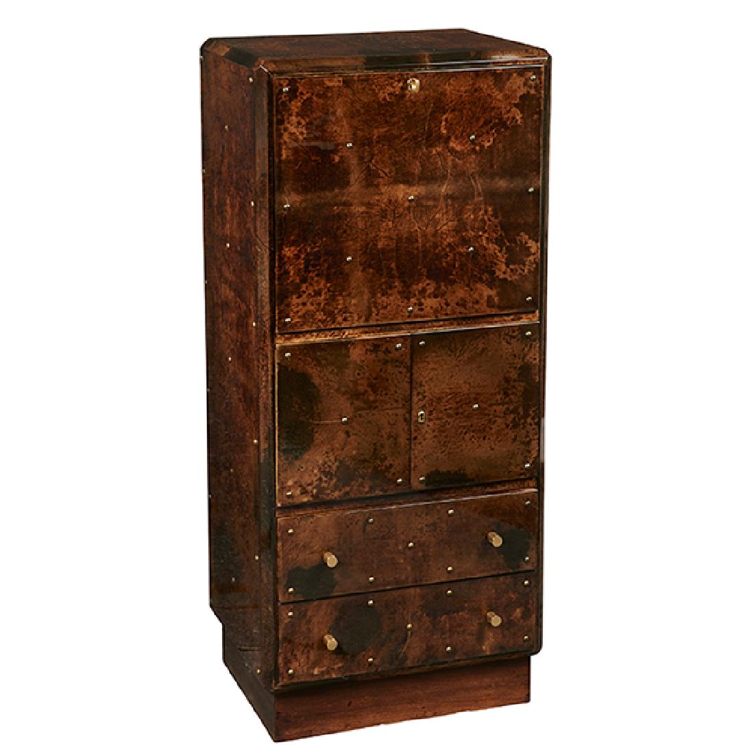 Aldo Tura (1909–1963) bar cabinet 21.75"w x 16"d x (1 of 2)