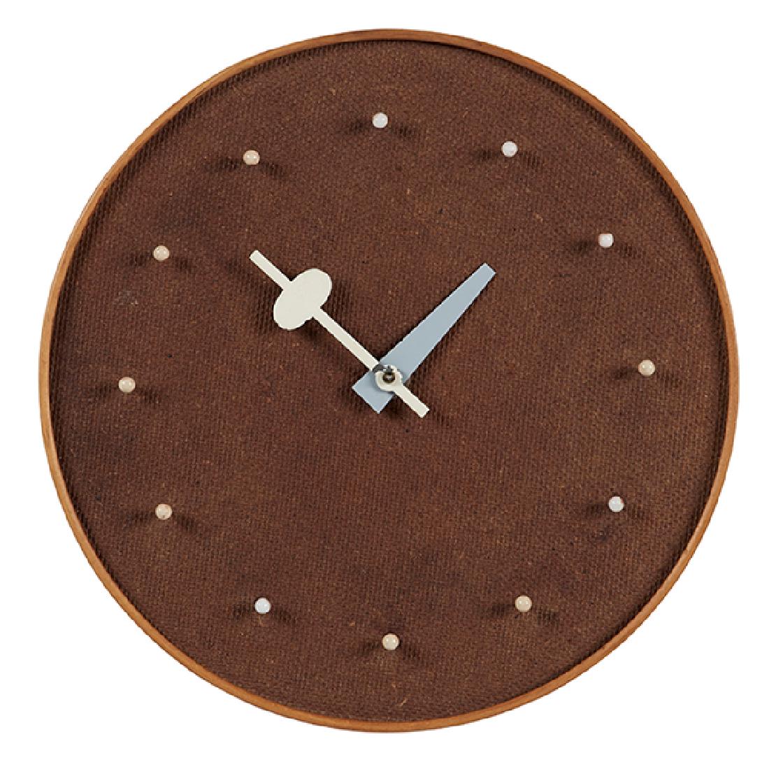 George Nelson & Associates Masonite clock 10.25"dia x (1 of 1)