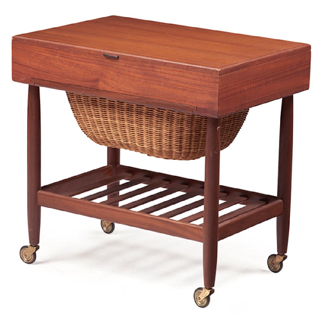 Ejvind A. Johansson for FDB Mobler sewing table 23.5"w (1 of 1)