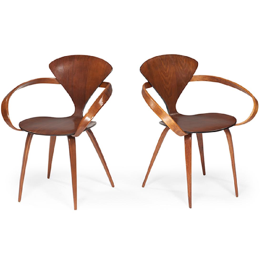 Norman Cherner for Plycraft, Inc. armchairs, pair (1 of 1)