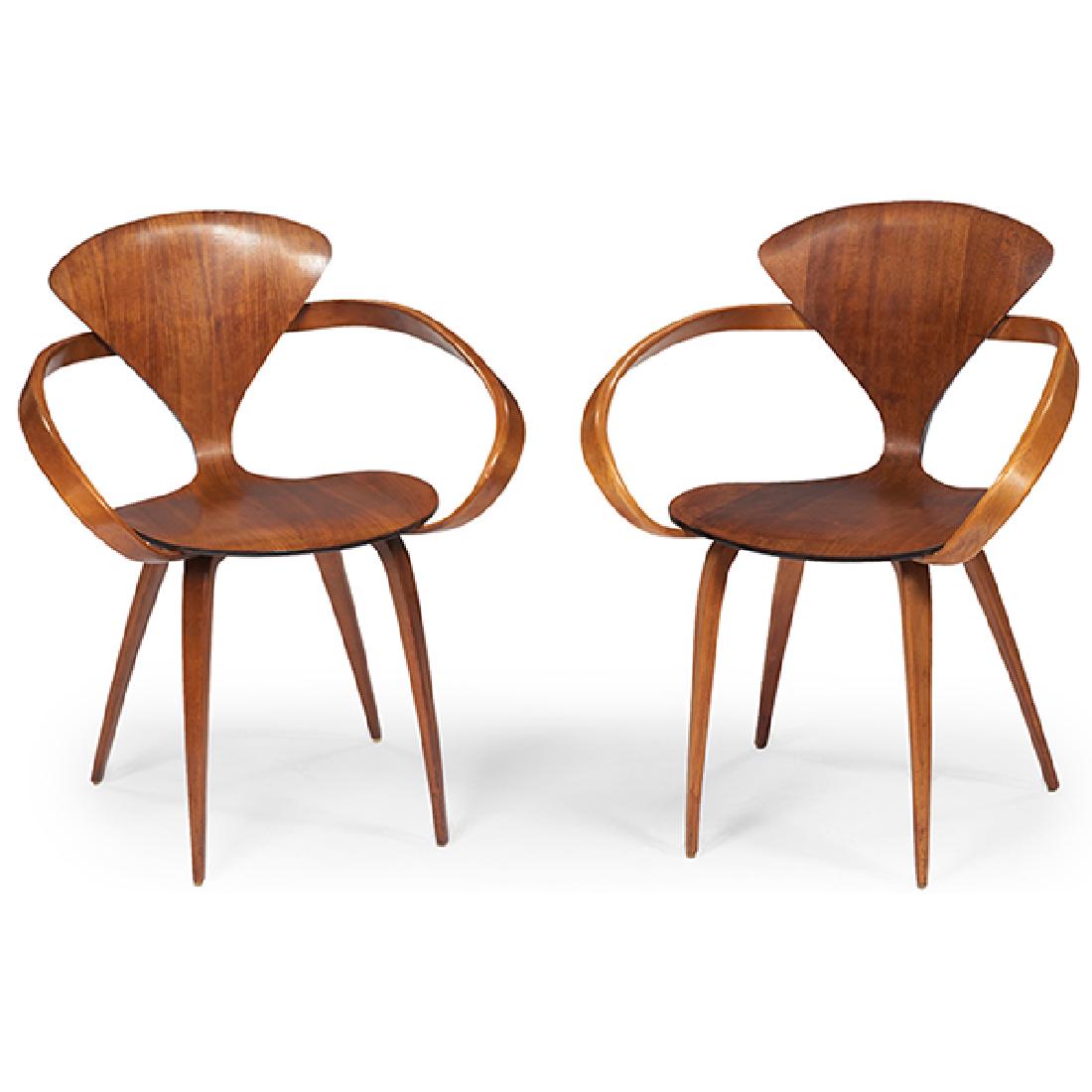 Norman Cherner for Plycraft, Inc. armchairs, pair (1 of 1)