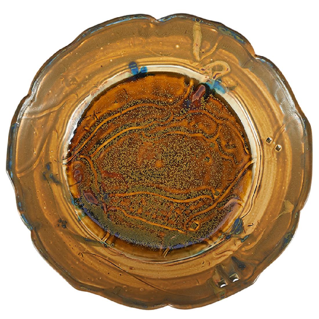 John Glick (1938-2017) large charger 16"dia (1 of 1)