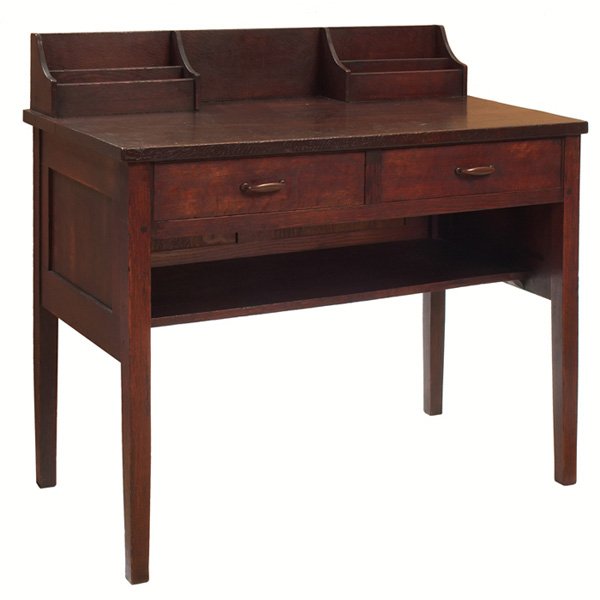 8 Early Gustav Stickley Writing Desk 453 Dec 02 2007