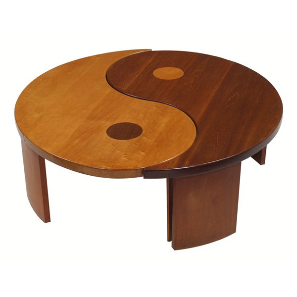 912 1950s Yin Yang Coffee Table