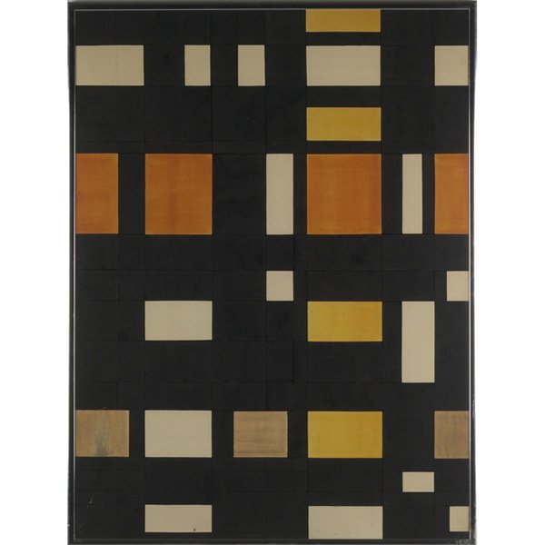 Angelo Testa, 1960s, watercolor: Angelo Testa (American 1918-1984), untitled, 1960s, watercolor on board, unsigned, framed, 30.25"w x 40"h