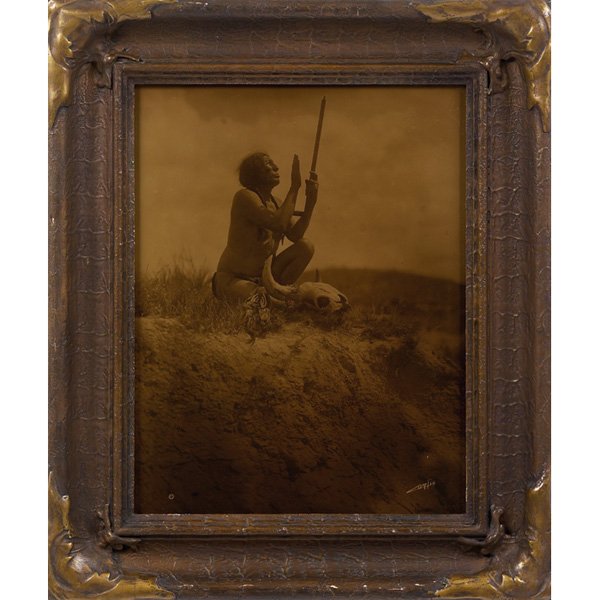 Edward Sheriff Curtis orotone "Prayer to the Great