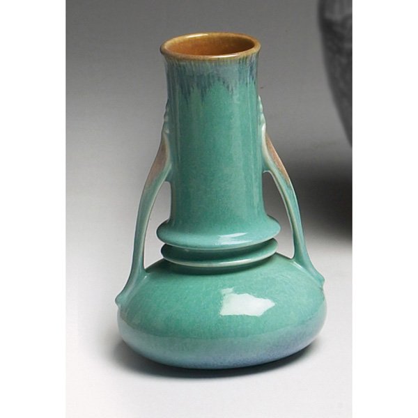 Roseville Orion vase, double handled