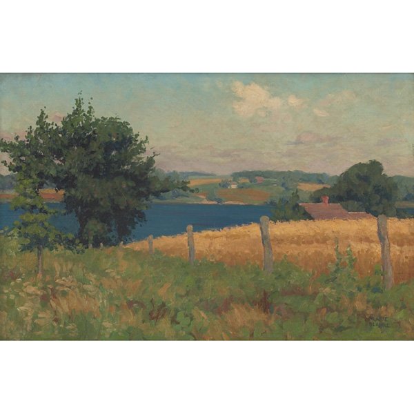 Marie Elsa Blanke, "Landscape," c. 1925, oil