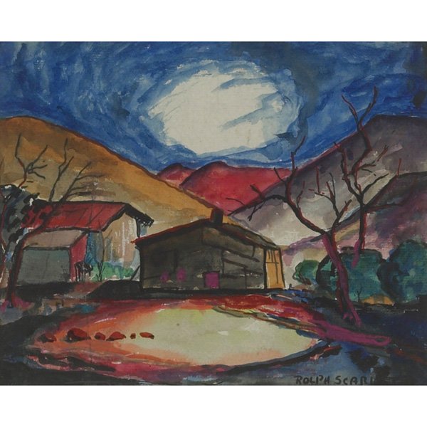 Rolph Scarlett "Southwest," c. 1938, gouache
