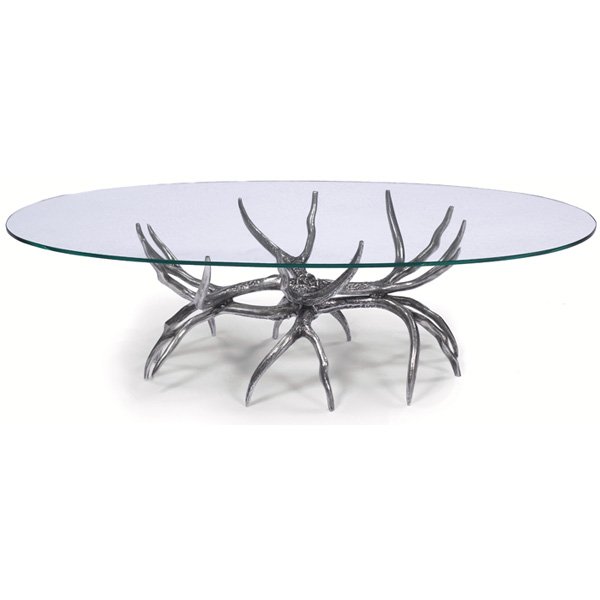 Arthur Court antler coffee table