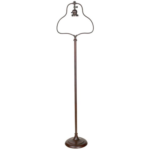 Handel floor lamp base, bronzed metal