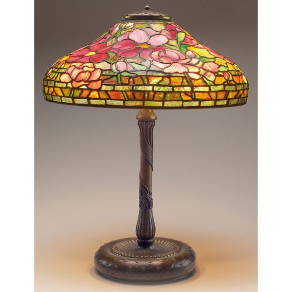 Tiffany Studios table lamp, peony