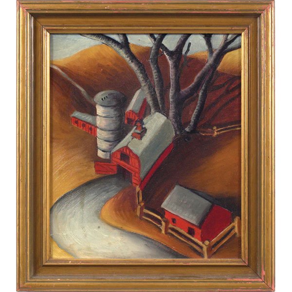 Dorothy Bartholemy, Farmscape, oil