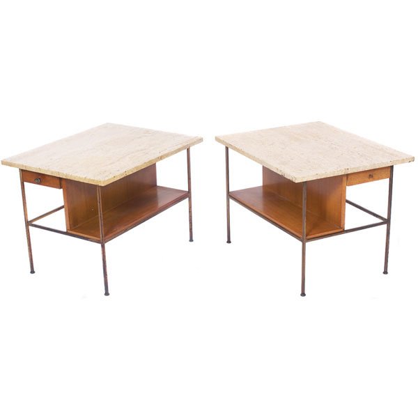 Paul McCobb occasional tables, pair Calvin traver