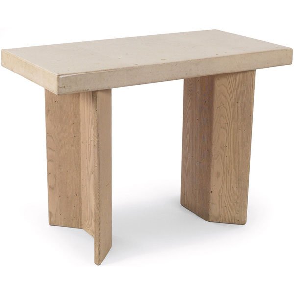 Paul Frankl cork console table Johnson signed