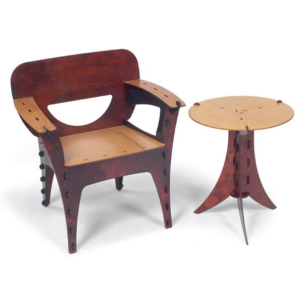 Stephen Dawecki Puzzle chair & table 3D Interiors
