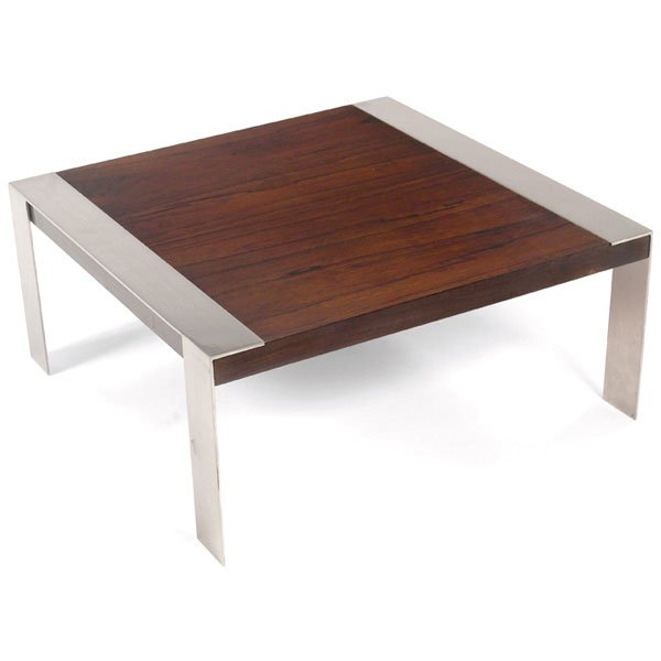 Milo Baughman coffee table Thayer Coggin rosewood