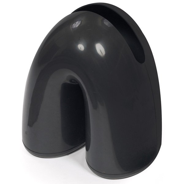 Franco Bertoli and Max Pajetta Noé umbrella stand: Franco Bertoli and Max Pajetta Noé umbrella stand, by Fontana Arte, Italy, 1972, molded brown ABS plastic, signed with molded marks to bottom: "Noe' Fontana Arte Disegno Bertoli E Pajetta Made In Ita