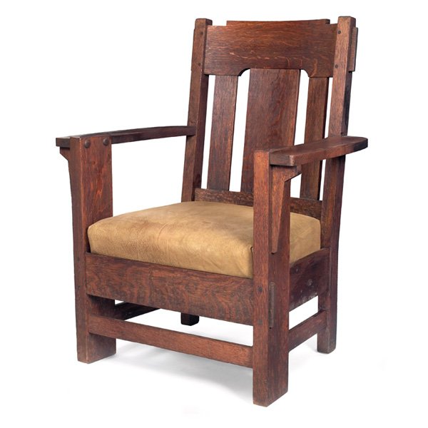 Charles Stickley Armchair, Heavy Form