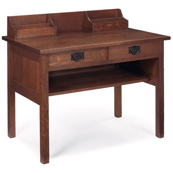 42 Gustav Stickley Writing Desk 708 Mar 07 2010 Treadway