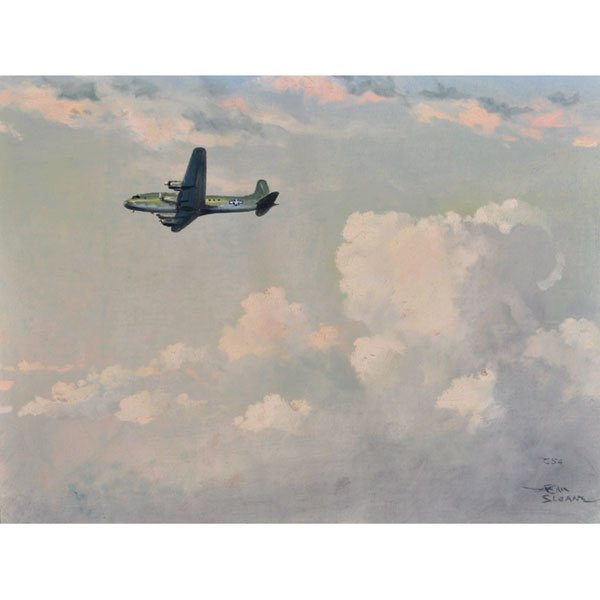 Eric Sloane: Eric Sloane (American, 1905-1985) "C 54,," c. 1950, oil on canvas board, 17.5" x 23.5", signed and titled lower right, framed