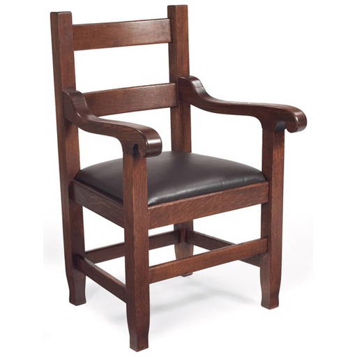 Michigan Chair Company Armchair, Two Horizontal Sl