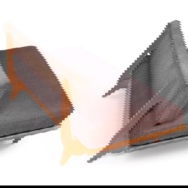 Richard Stein sofa/daybed, by Knoll, 1950s, birch: Richard Stein sofa/daybed, by Knoll, 1950s, birch plywood frame with movable backrest operated by foot pedal, original upholstery to back, removable seat cushion, original finish, 76"w x 36"d x 27"h,