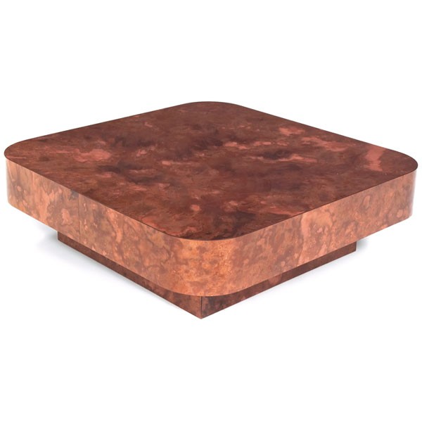 Silas Seandel coffee table, attrib, copper sheeti