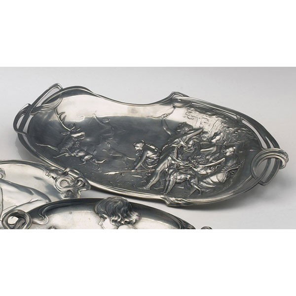 WMF wall plaque, "Hunting Procession of Diana," si