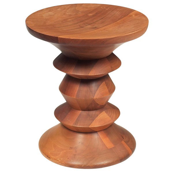 Charles and Ray Eames Time-Life stool, by Herman M: Charles and Ray Eames Time-Life stool, by Herman Miller, 1960, turned form in walnut, 13"dia. x 15"h, original finish, very good original condition