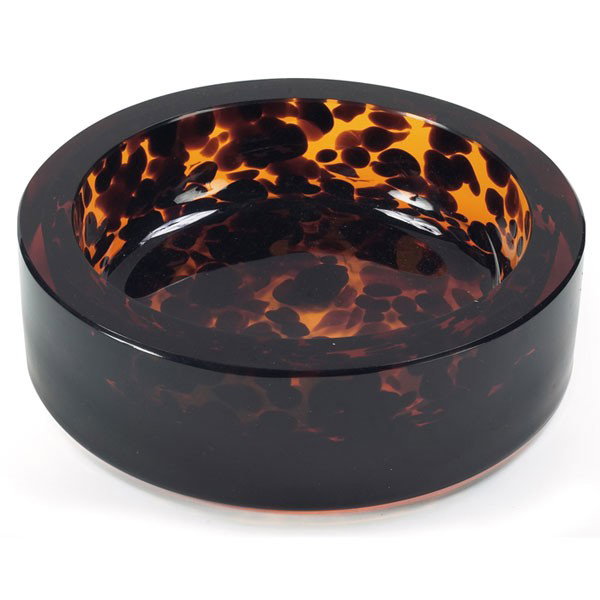 Barovier and Toso bowl: Barovier and Toso bowl, Italy, signed with paper label and etched signature, 7"dia. X 2"h, mint condition