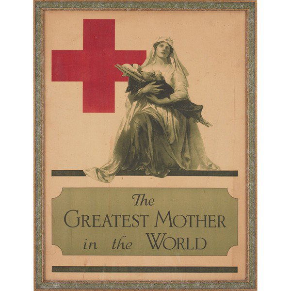 The Greatest Mother in the World, vintage poster: Alonzo Earl Foringer (American, 1878-1948) "The Greatest Mother in the World," c. 1918, vintage poster, 27" x 20.5", framed