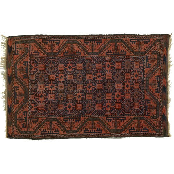 Baluchi rug, ca. 1920, geometric design