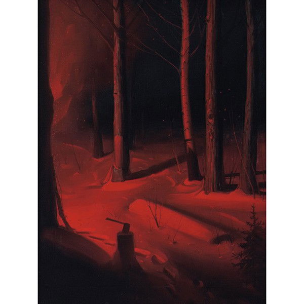 Svend Rasmussen Svendsen "Nocturnal Forest,": Svend Rasmussen Svendsen (Norwegian/American, 1864-1945) " "Nocturnal Forest," c. 1910, oil on canvas, 24" x 17.5", signed lower right, framed