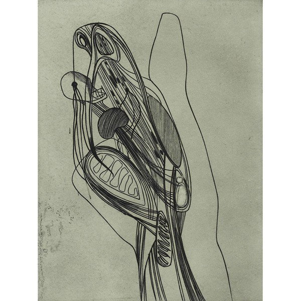 Stanley William Hayter Cheiromancy: Stanley William Hayter (British, 1901-1988) "Cheiromancy," 1935, engraving and scorper, 7.75" x 5.75", pencil signed, titled, dated and numbered in lower margin, edition of 100, unframed. Reference: B