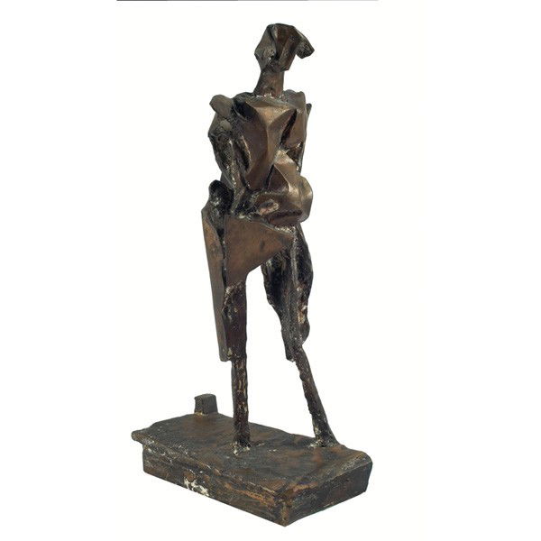Abbott Pattison Firenze bronze: Abbott Pattison (American, 1916-1999) "Firenze," c. 1960, bronze sculpture, 26"h, signed and titled
