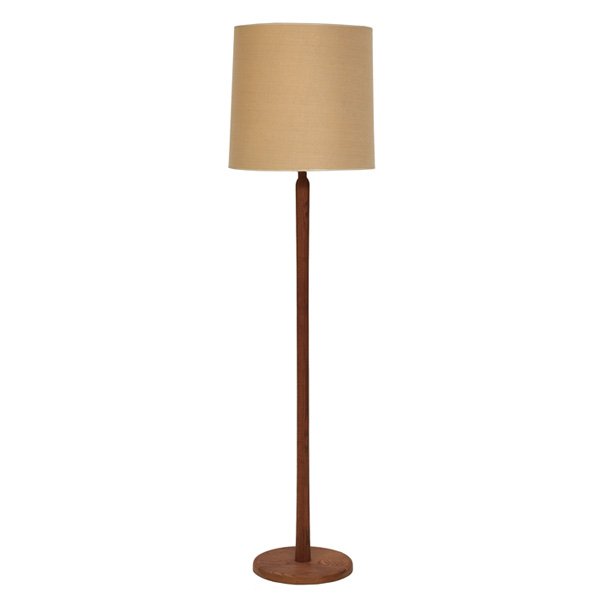 Martz floor lamp, oak, Marshall Studios: Martz floor lamp, by Marshall Studios, Indiana, USA, oak, original shade, original finish, signed, 16.5"dia x 60"h, excellent original condition