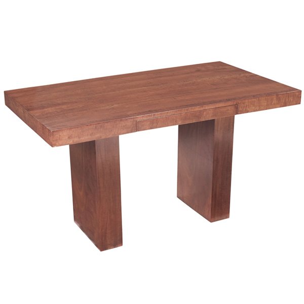 Edward Wormley writing desk Dunbar model 4412: Edward Wormley writing desk, by Dunbar, model 4412, late 1940s, Santos mahogany, rectangular top with one drawer, slab legs, original finish, paper label, 54"w x 30"d x 30"h, a few professionally repa