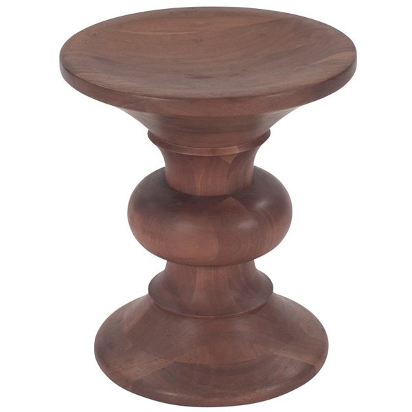 Charles and Ray Eames Time-Life stool: Charles and Ray Eames Time-Life stool, by Herman Miller, turned walnut, 1960s, original finish, 13"dia x 15"h, very good original condition