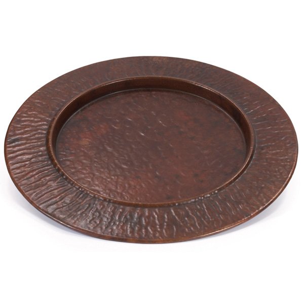 Aurora Studios/Michael Adams warty charger: Aurora Studios/Michael Adams warty charger, circular form, signed No. 3 June 2002, 19"dia x 1"h