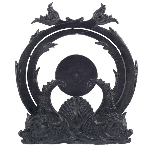 Charles Atwood architectural fragment Fisher Building C: Charles Atwood designed architectural fragment from the Fisher Building in Chicago, D.H. Burnham & Co. architects, cast by Winslow Brothers foundry, 1895-96, figural elevator floor indicator depicting