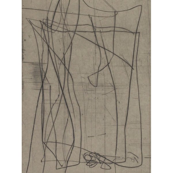 Gunther Förg: Gunther Förg (German, b. 1952) "Untitled," 1989, group of eight etchings, 9.25" x 6.75", signed, dated and numbered in margin, edition of 20, framed