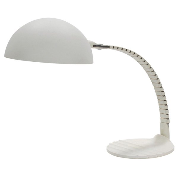 Elio Martinelli Flex Calotta table lamp Martinelli Luce: Elio Martinelli Flex Calotta table lamp, by Martinelli Luce, Italy, weighted base supports an adjustable spine, original finish, 12"w x 26.6"d x 20.5"h, fully signed on base, very good original condit