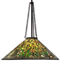 Tiffany Studios hanging fixture daffodil